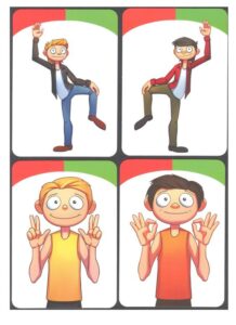 Игра Саймон говорит - набор карточек действий