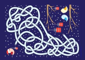 Задания для новогоднего квеста - лабиринты