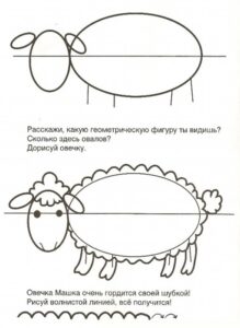 Учим детей рисовать поэтапно - уроки рисования по образцу