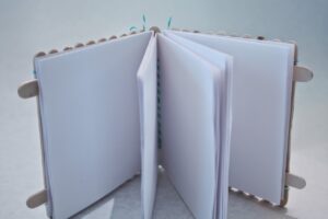 Обложка для записной книжки из палочек от мороженого