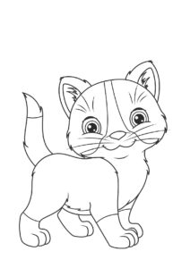 Распечатать раскраски "Котенок"