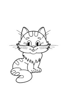 Распечатать раскраски "Котенок"