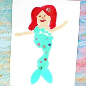Рисунки из отпечатков ножек
