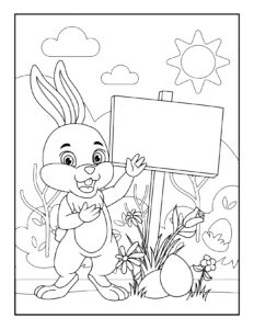Раскраски для пасхальных открыток