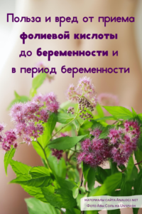 польза приема фолиевой кислоты до беременности
