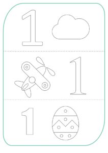 Раскраски-числа от 1 до 10