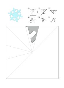 Распечатать схемы для вырезания снежинок на А4