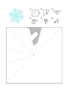 Распечатать схемы для вырезания снежинок на А4