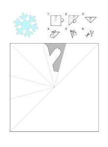 Распечатать схемы для вырезания снежинок на А4