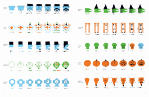 пошаговая инструкция по рисованию лица забавного человечка или мордочки животного.