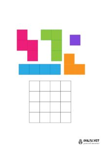 Задания для развития детей 6 лет "Тетрис"