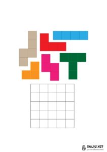 Задания для развития детей 6 лет "Тетрис"