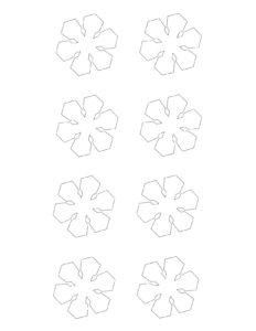 Распечатать трафареты снежинок на А4